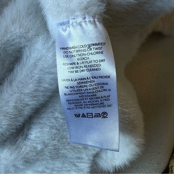 Maeve Scoop Neck Eyelash Sweater Tee L - Picture 11 of 12